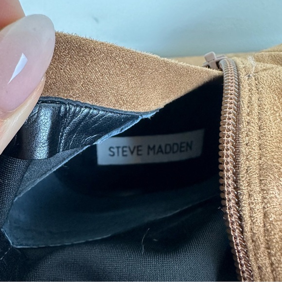 Steve Madden Jacoby Womens Faux Suede Block Heel Knee-High Boots Over The Knee - Picture 12 of 13